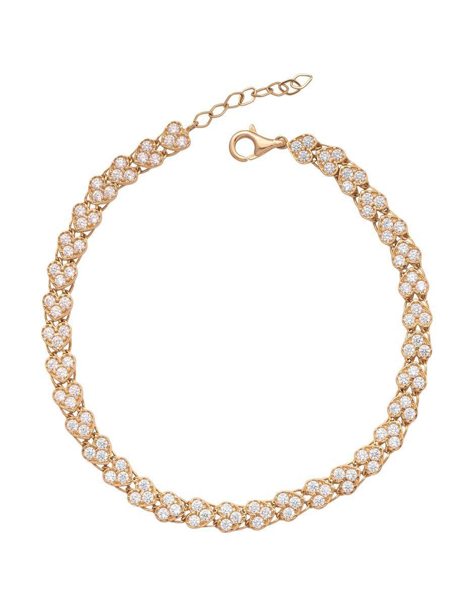 Pulsera de oro 10 K con acabado brillante Pulsera de oro 10 K con acabado brillante