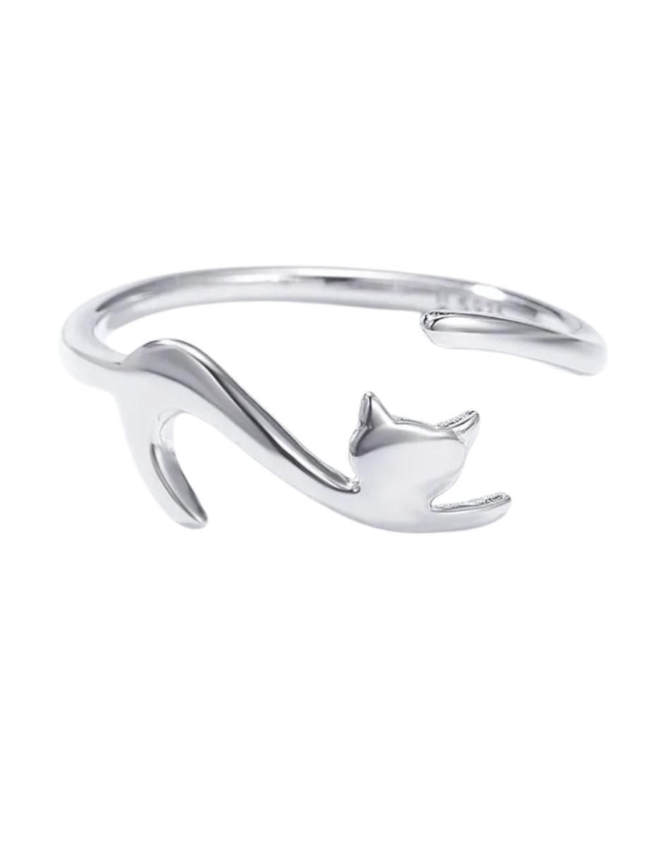 Anillo de gato Pets P 925 de plata brillante Anillo de gato Pets P 925 de plata brillante