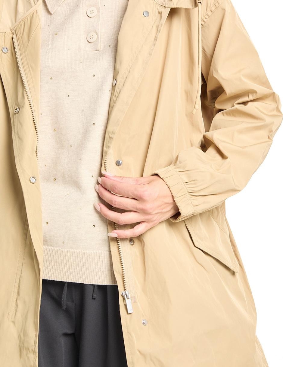 Gabardina con bolsillos para mujer 4