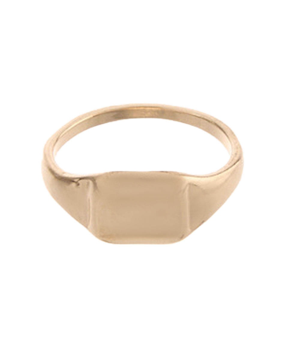 Anillo rectangular brillante