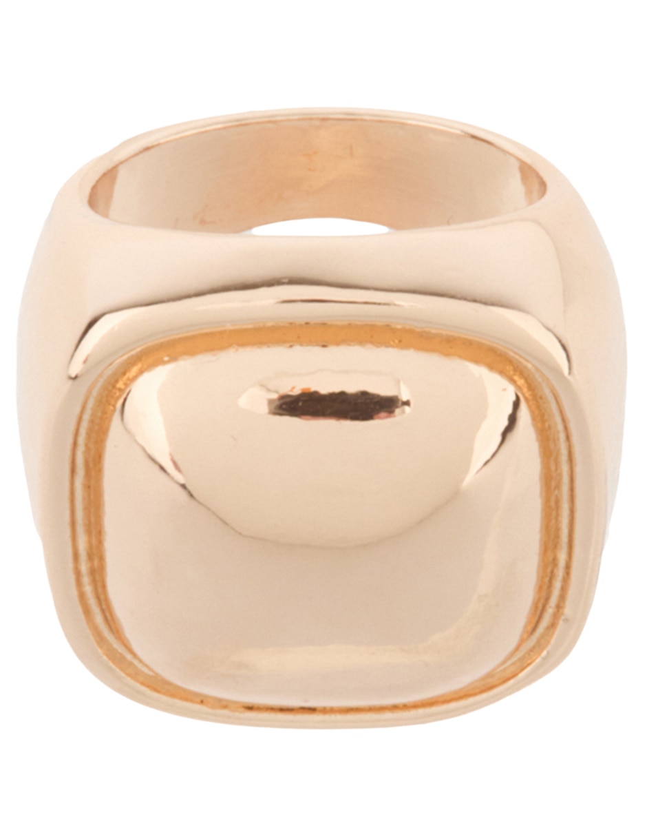 Anillo cuadrado brillante