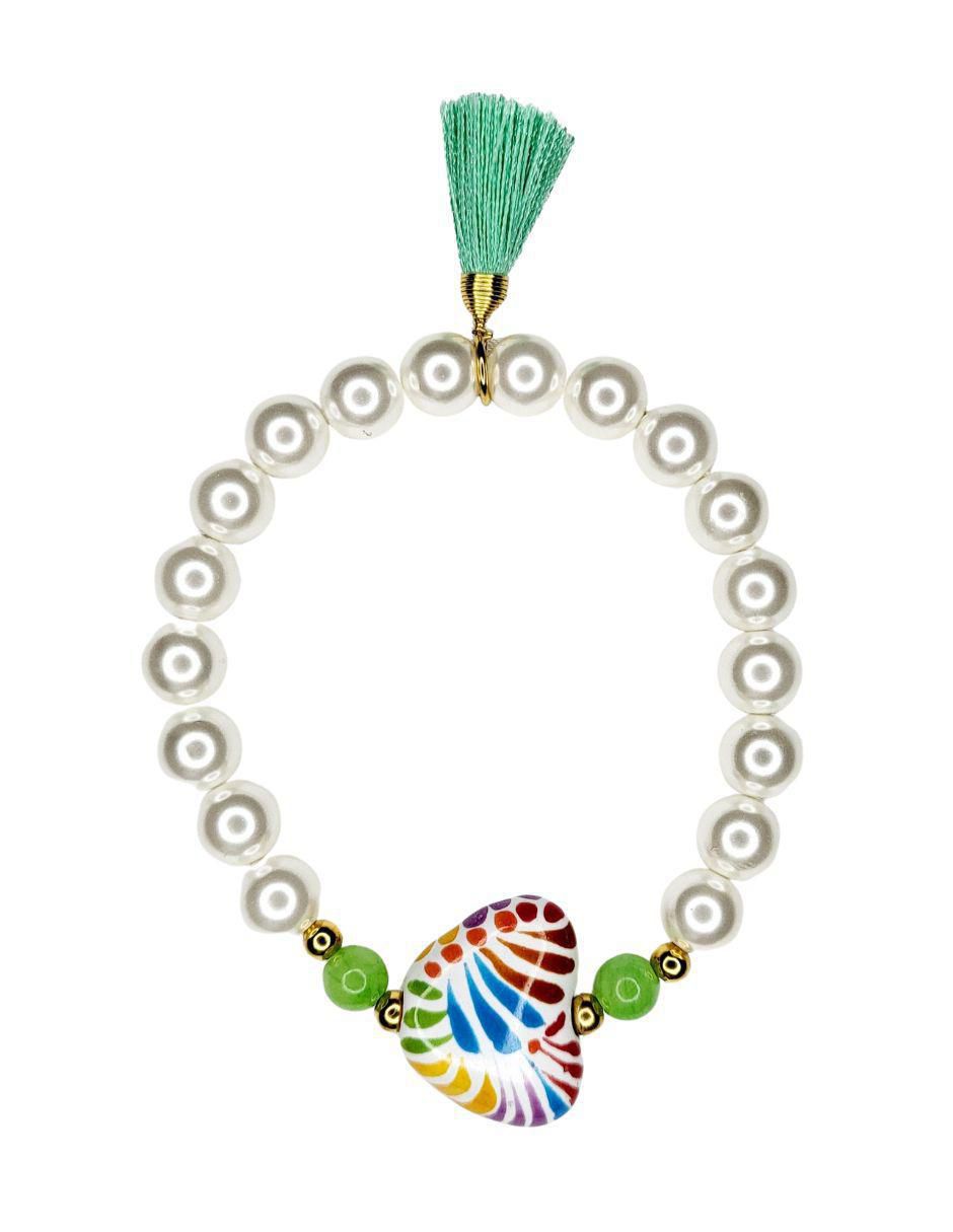 Pulsera Talavera con acabado esmaltado Pulsera Talavera con acabado esmaltado
