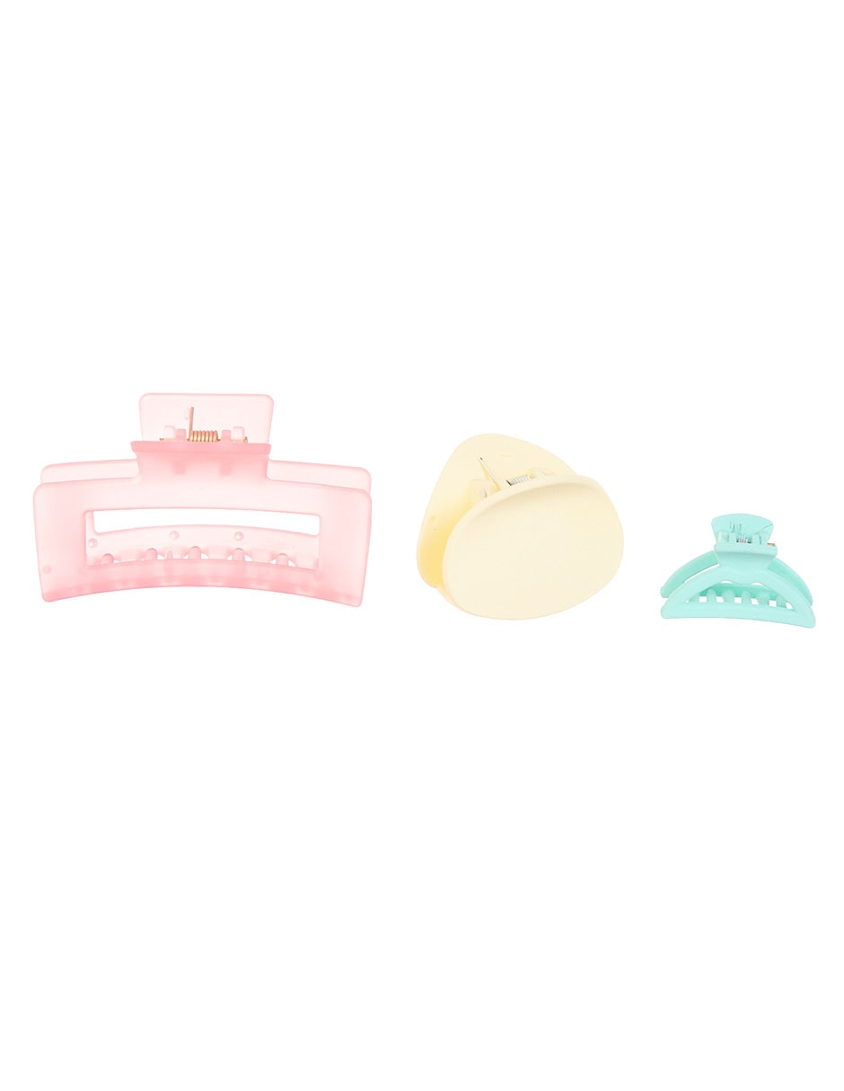 Set de pinzas para el cabello de plástico 1