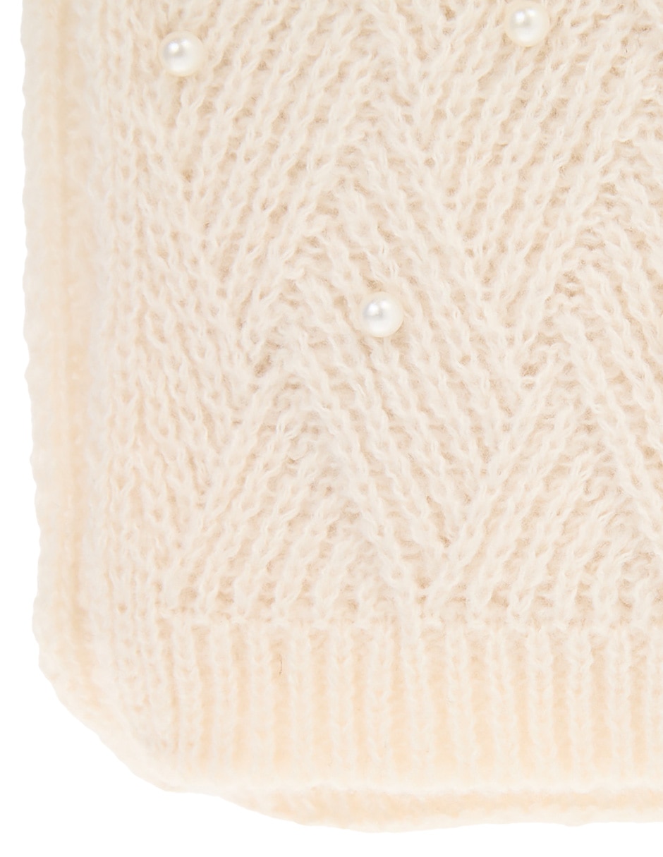 Set bufanda gorro con pedrería de mujer 5