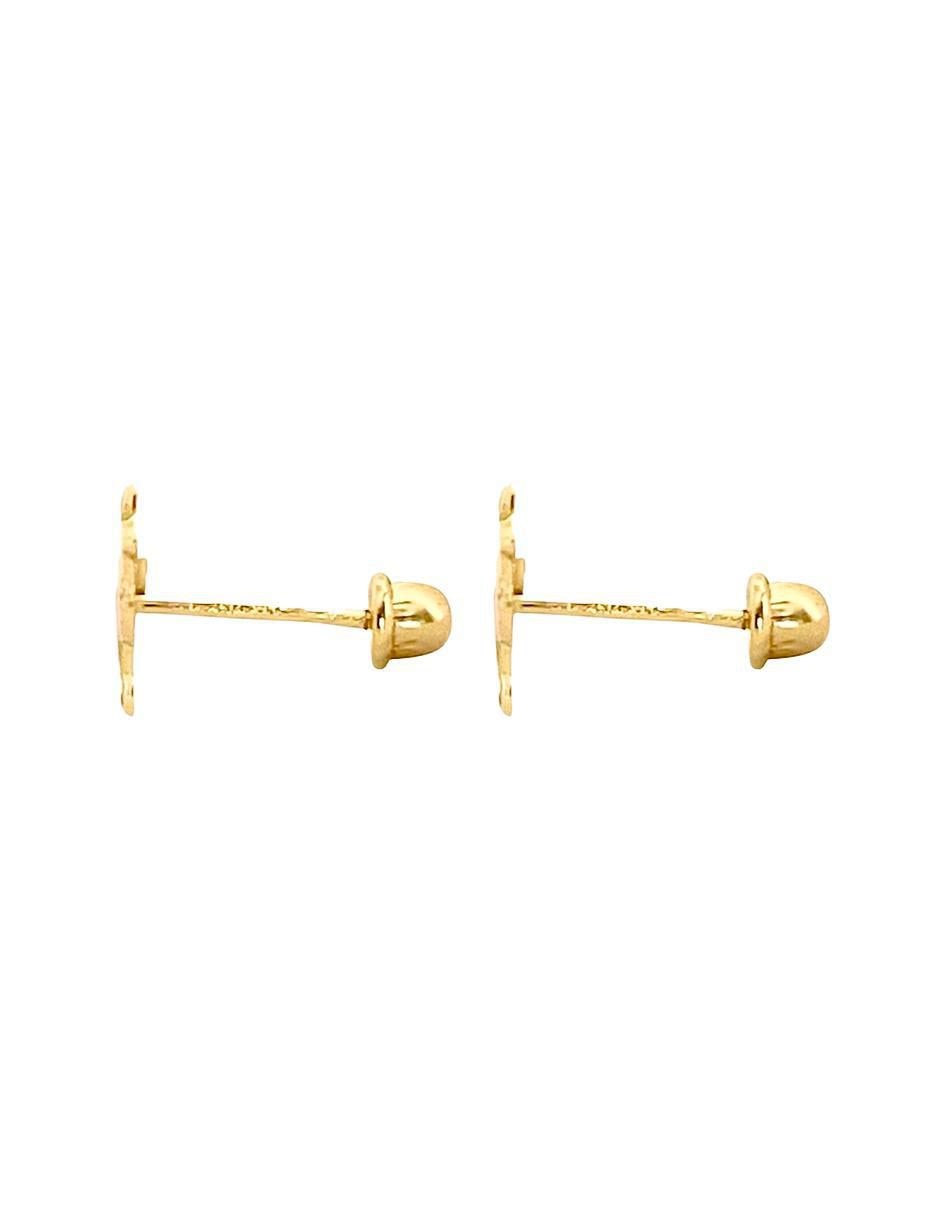 Broqueles de cereza de oro con acabado esmaltado 5