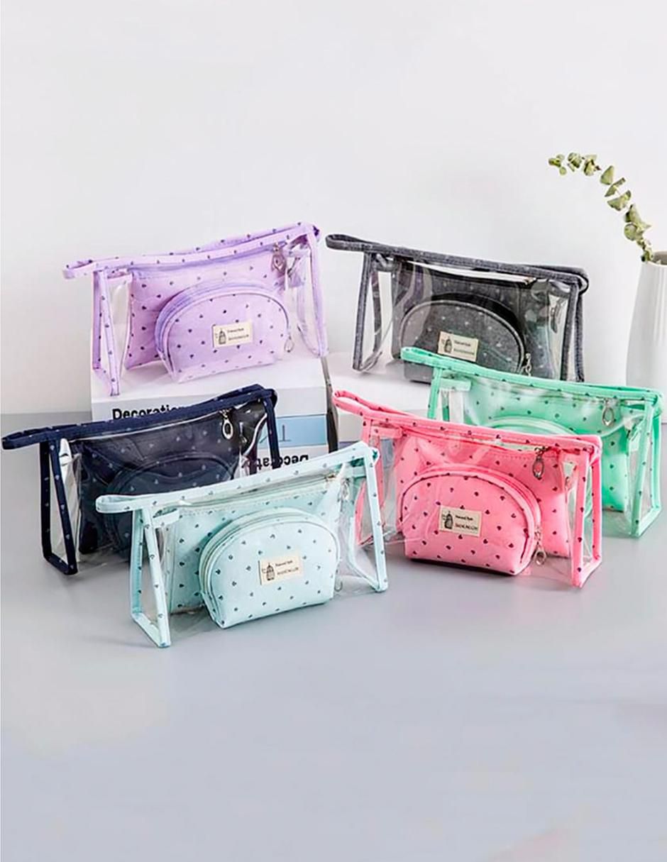 Set cosmetiquera para maquillaje donut colección cosmetiquera estuches de maquillaje no aplica no "de" nylon 3 "piezas" (si aplica) "para" mujer