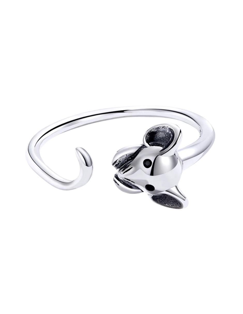 Anillo de ratón Nature P 925 de plata brillante 3