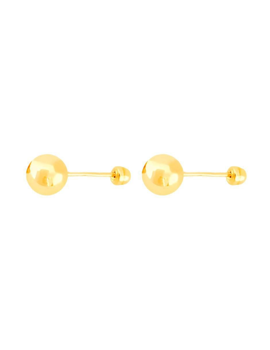 Broqueles de esfera de oro con acabado brillante 4