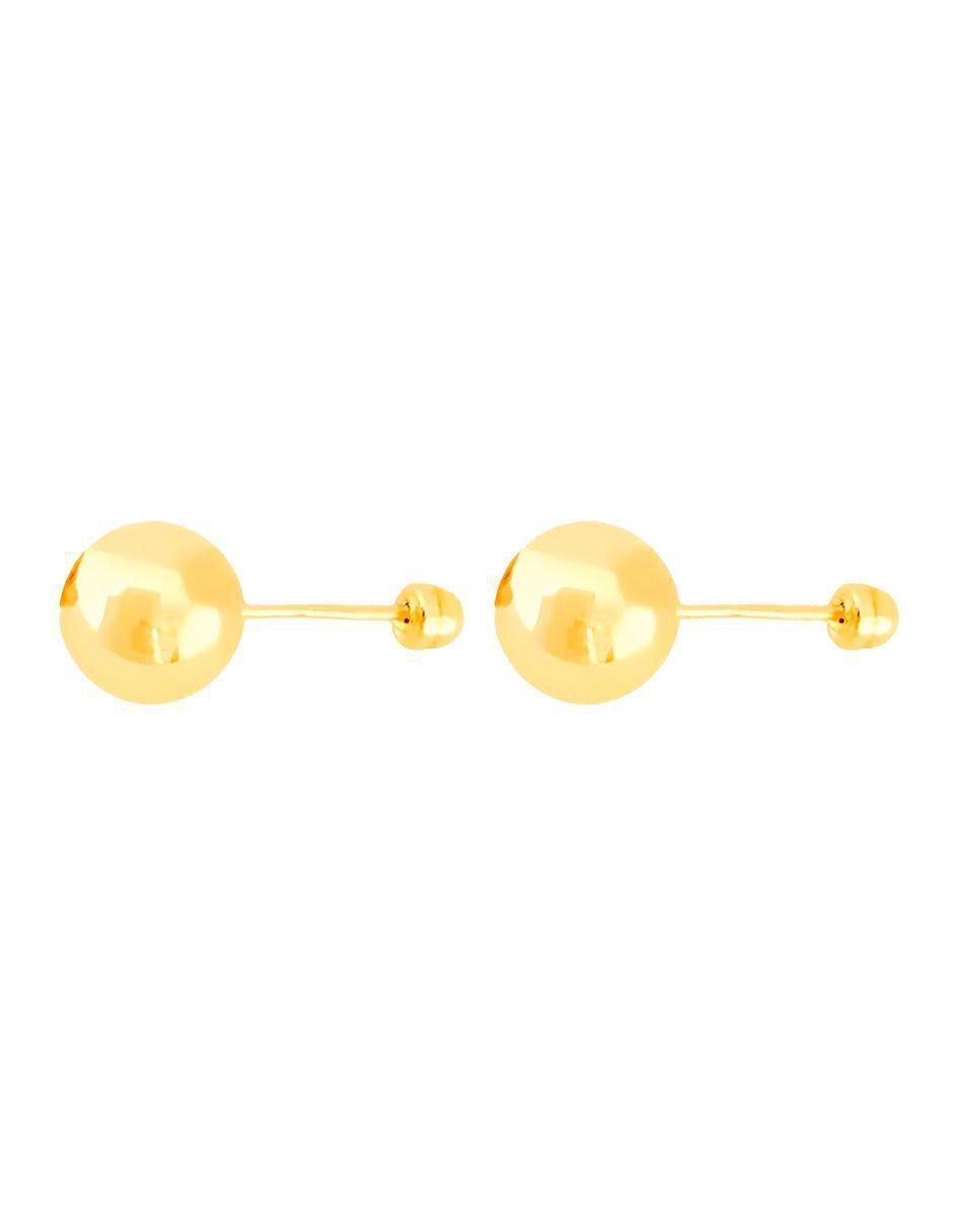 Broqueles de esfera de oro con acabado brillante 4