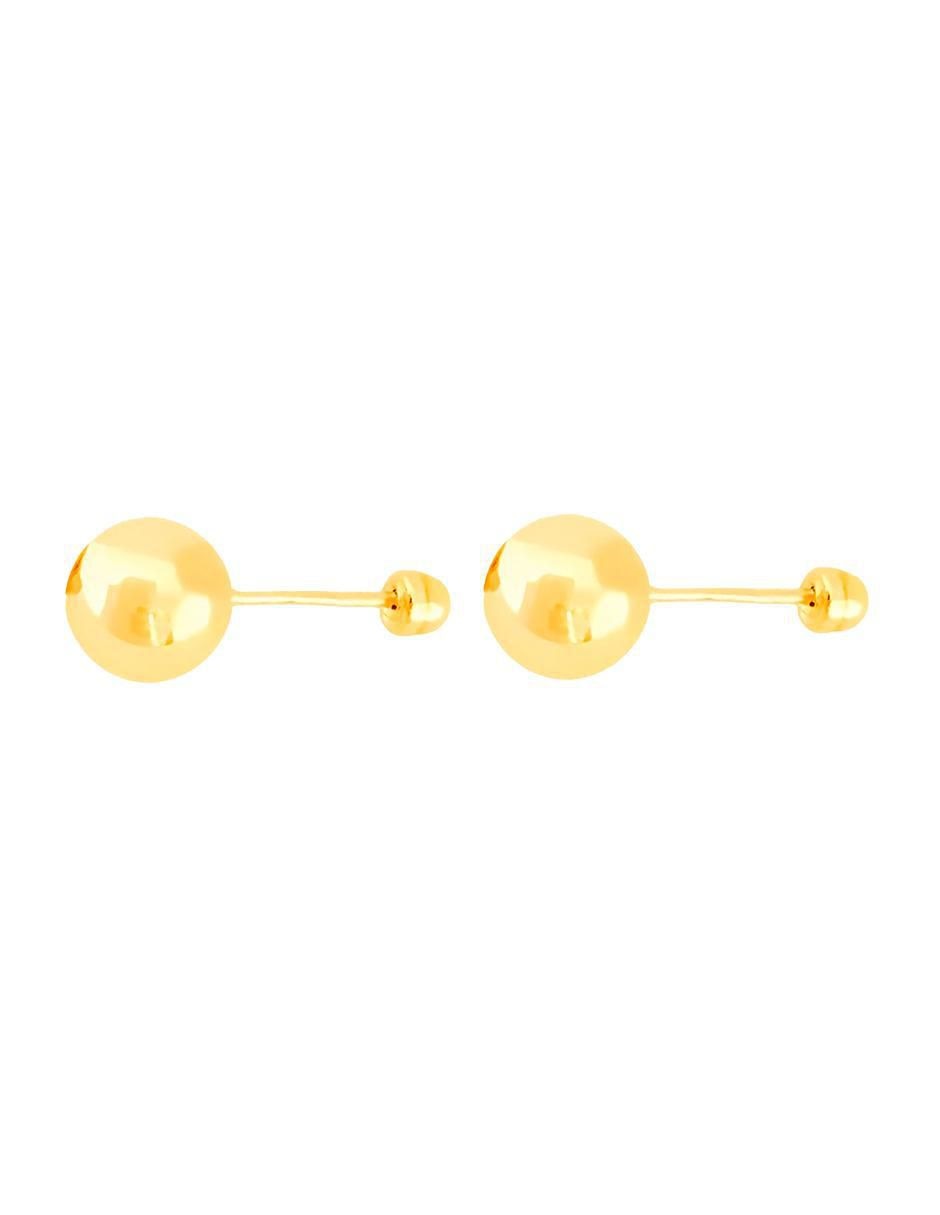 Broqueles de esfera de oro con acabado brillante 4