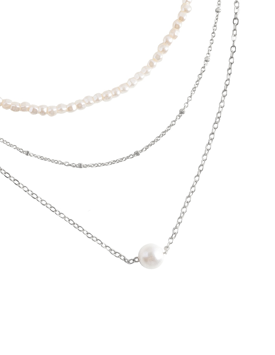 Aretes y collar perla 3