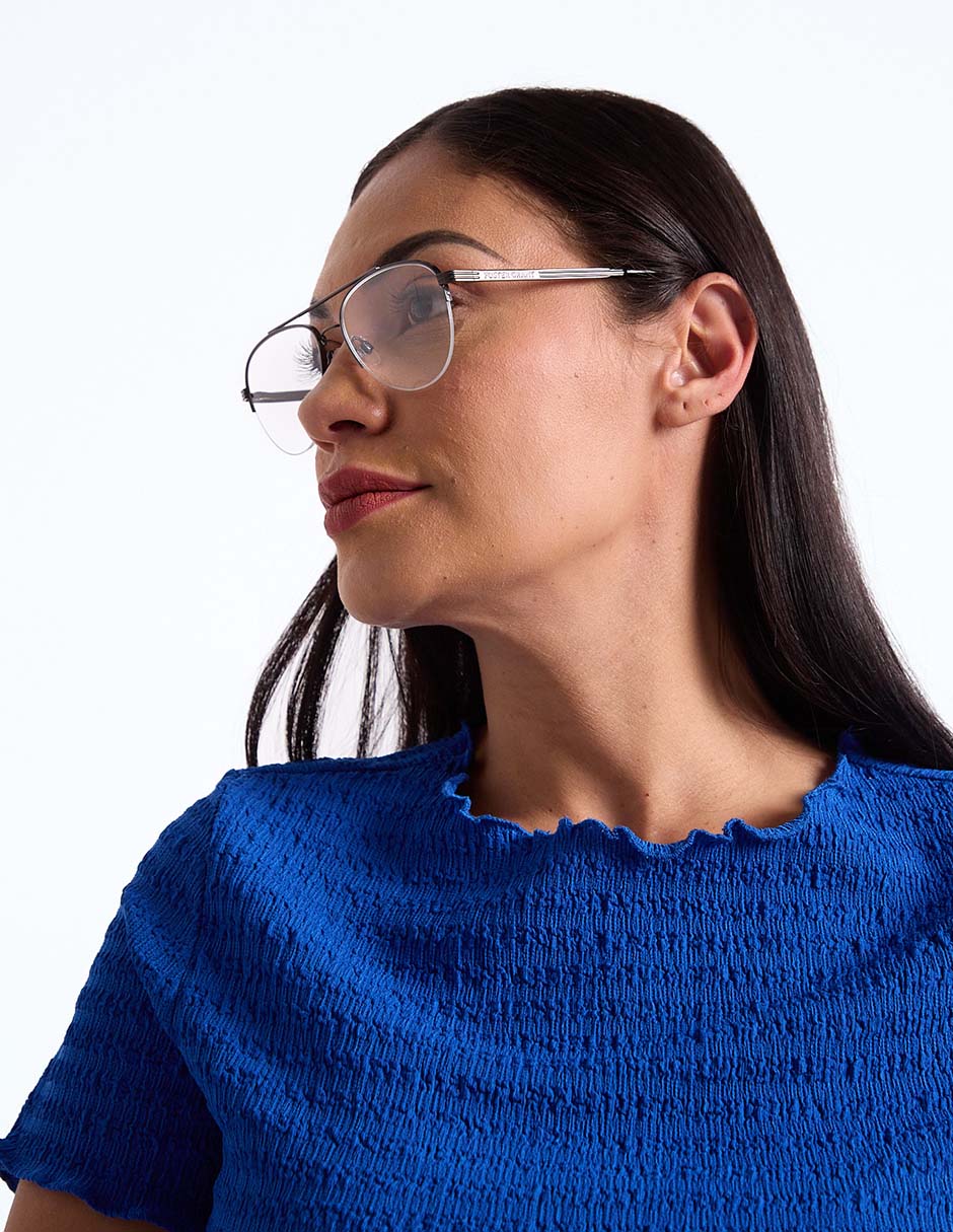 Lentes de lectura aviador para mujer 6
