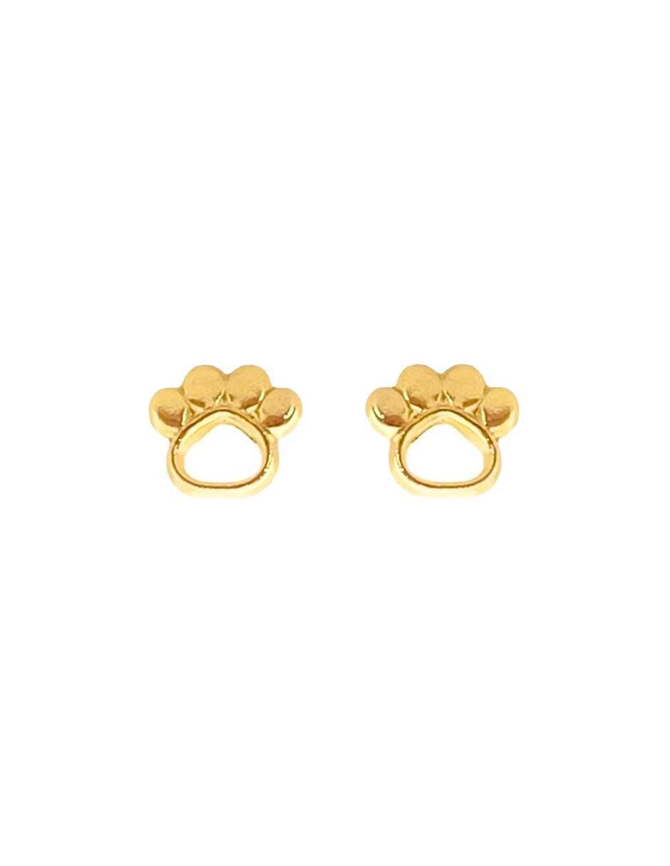 Broqueles de huella de oro