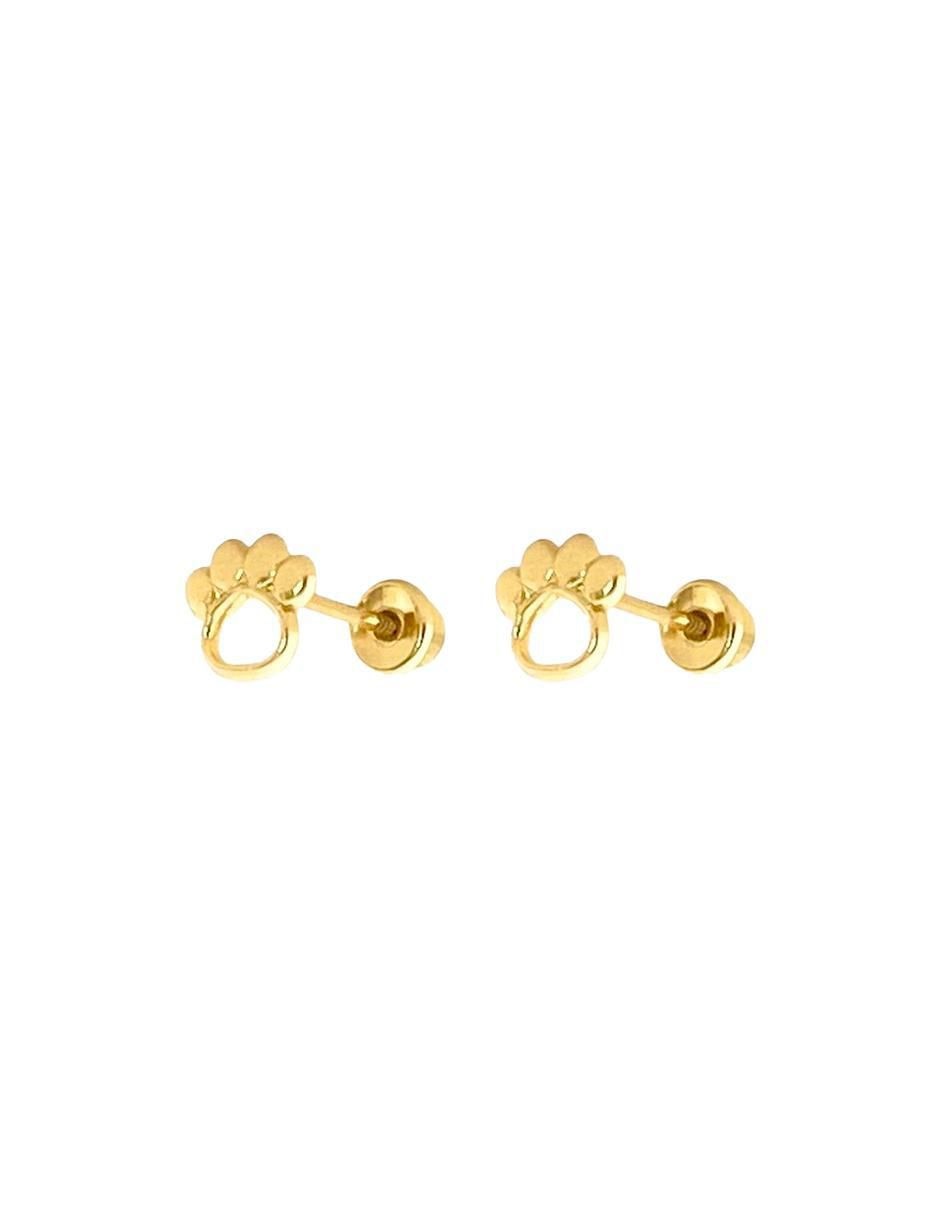 Broqueles de huella de oro 4