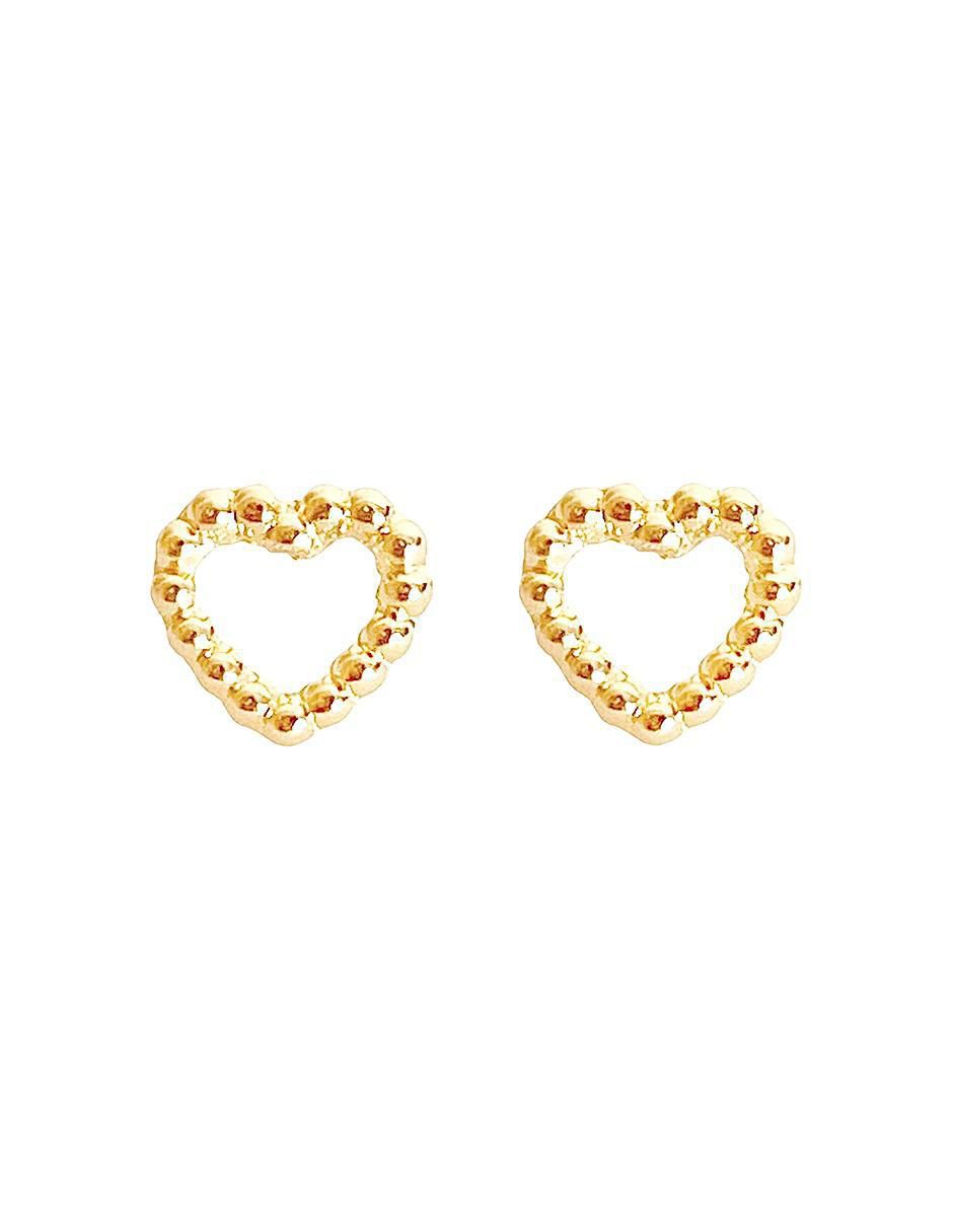Broqueles de corazón de oro Broqueles de corazón de oro