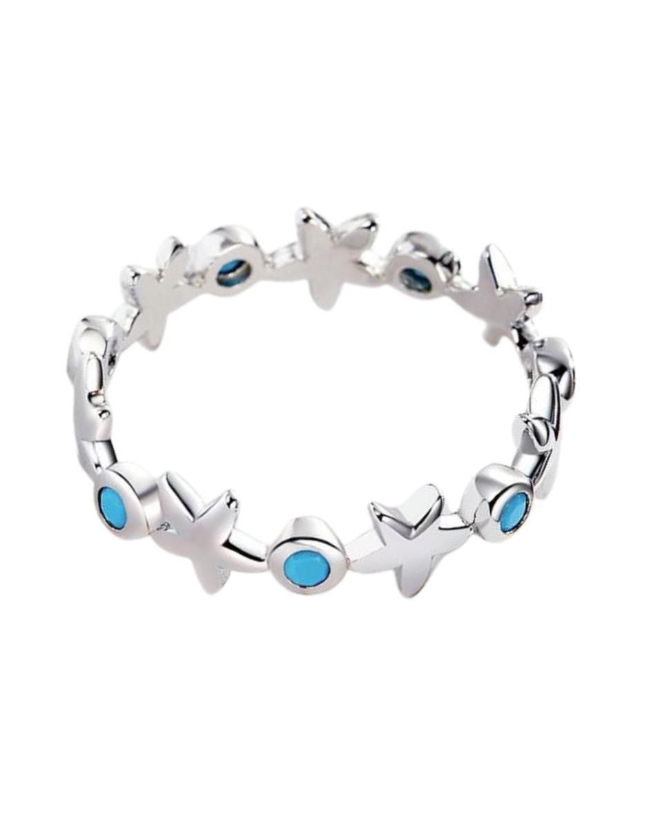 Anillo de estrella Nature P 925 de plata brillante 3