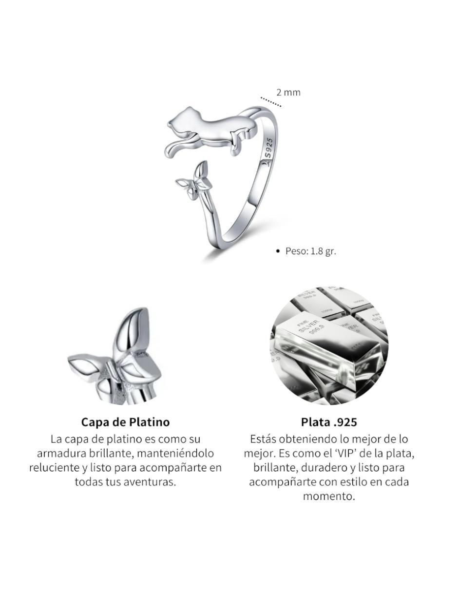 Anillo de gato Pets P 925 de plata pulido 3