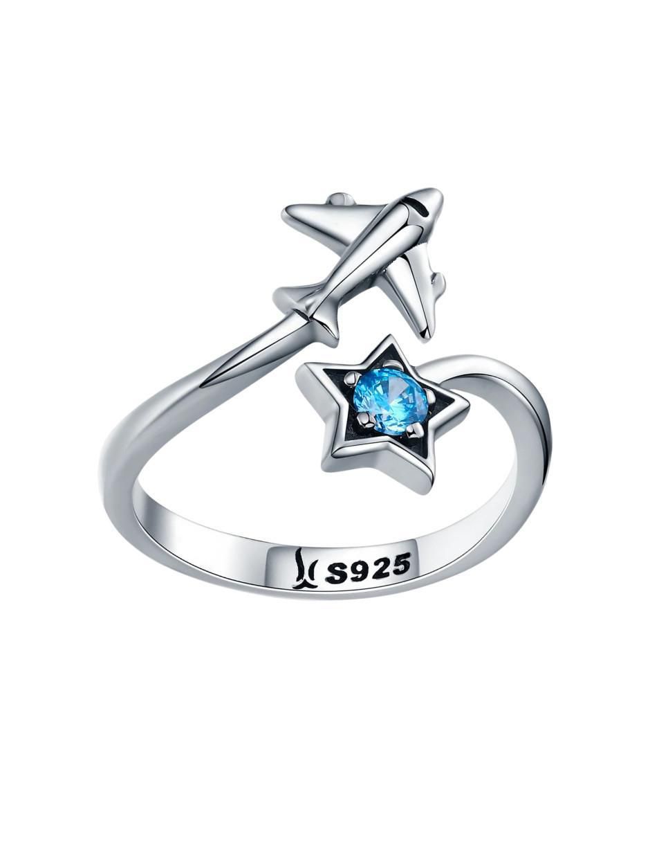 Anillo de estrella Beauty P 925 de plata circonita brillante 3