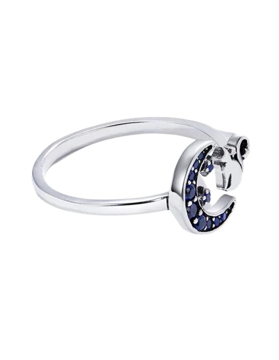 Anillo de luna Pets P 925 de plata circonita pavé 3