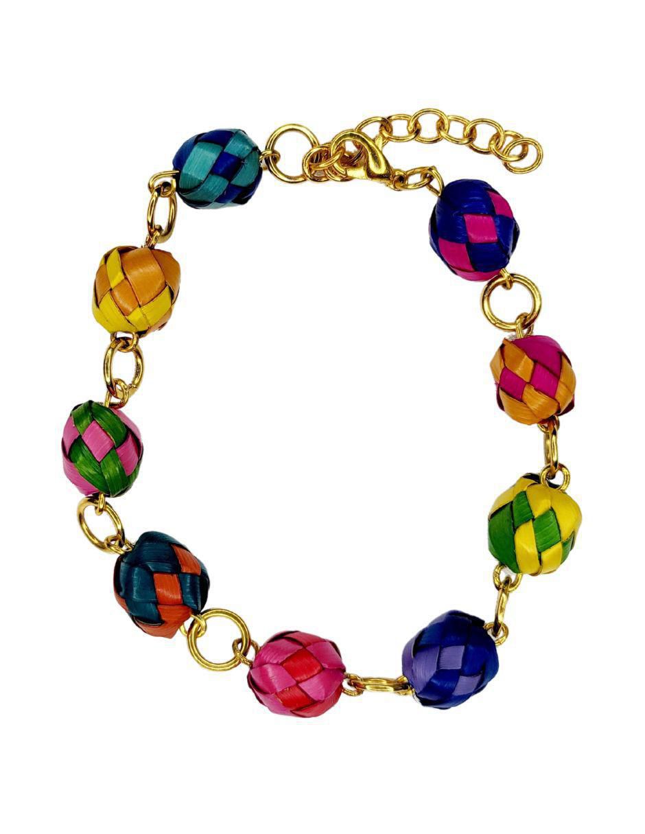 Pulsera Palma con acabado esmaltado