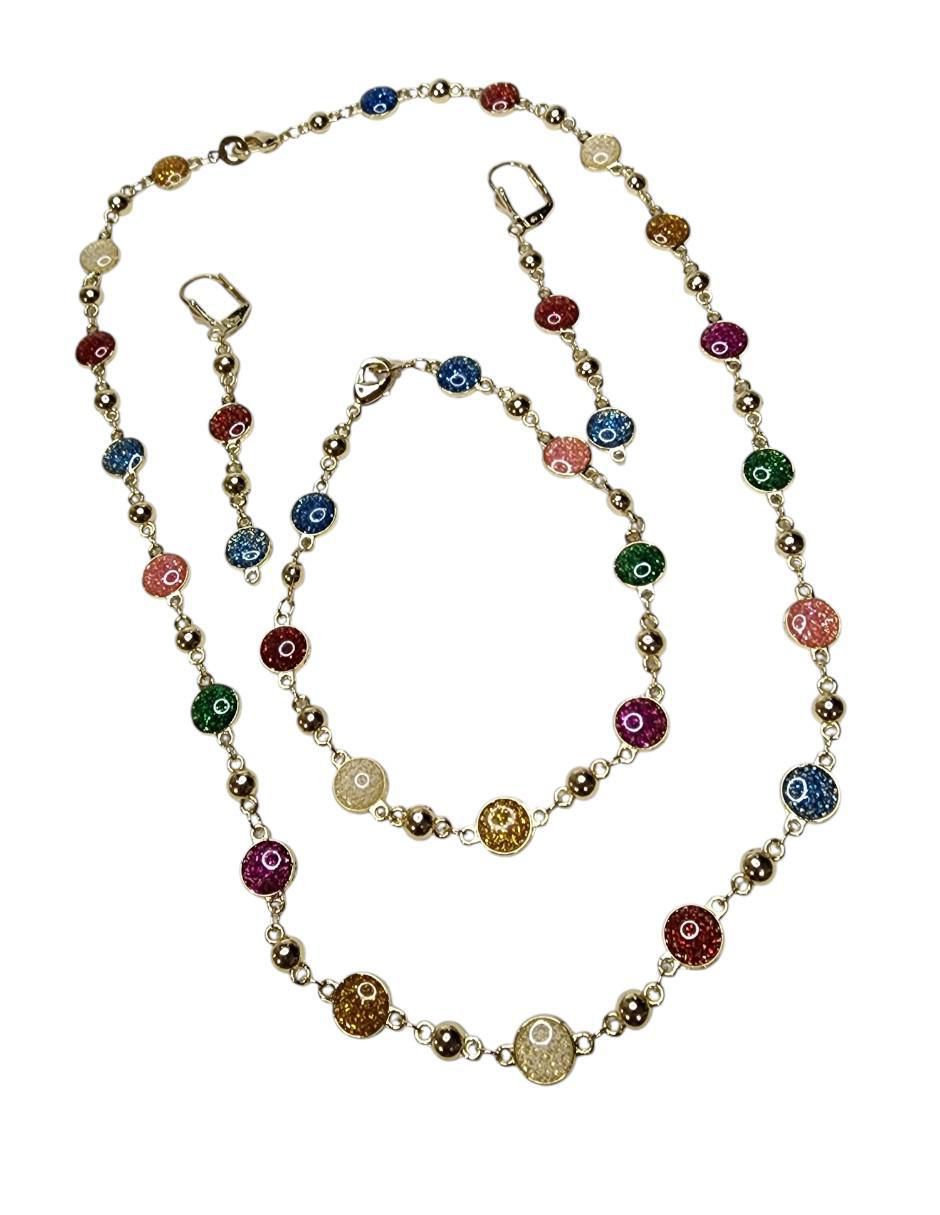 Set collar, pulsera y aretes 3