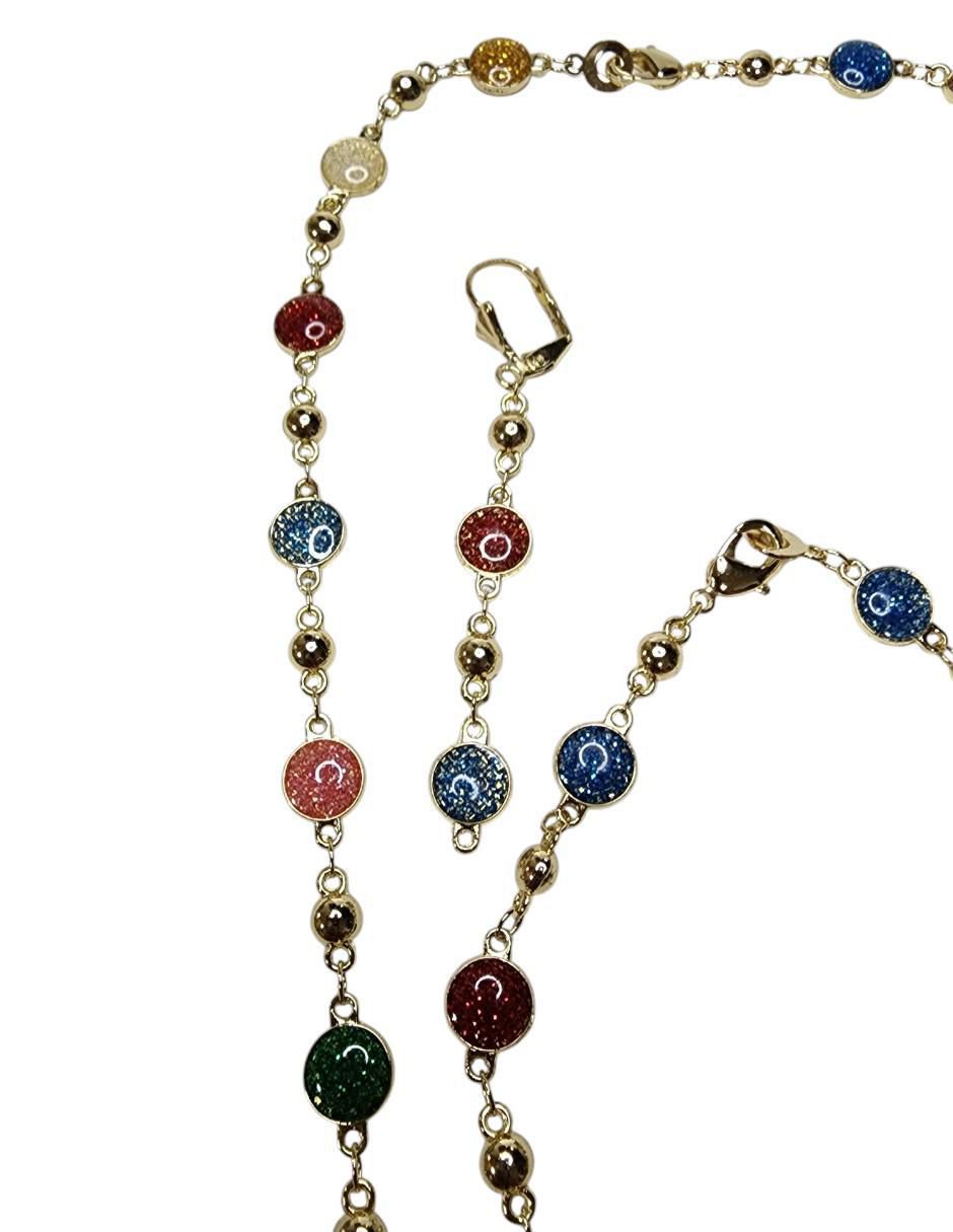 Set collar, pulsera y aretes 5