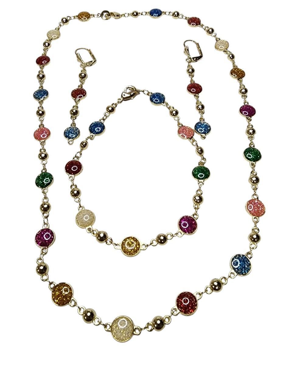 Set collar, pulsera y aretes 6