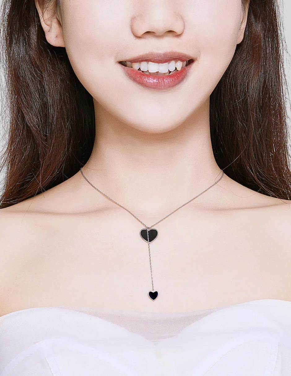 Collar de corazón Beauty de plata P 925 2