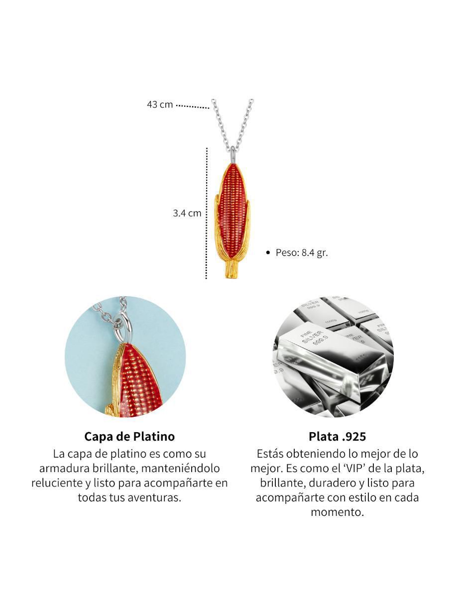 Collar de mazorca Raíces de plata P 925 8