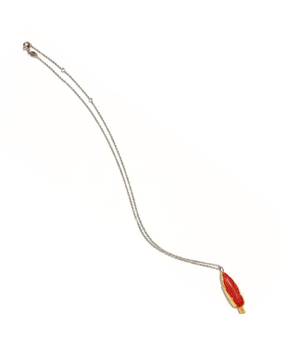 Collar de mazorca Raíces de plata P 925 9