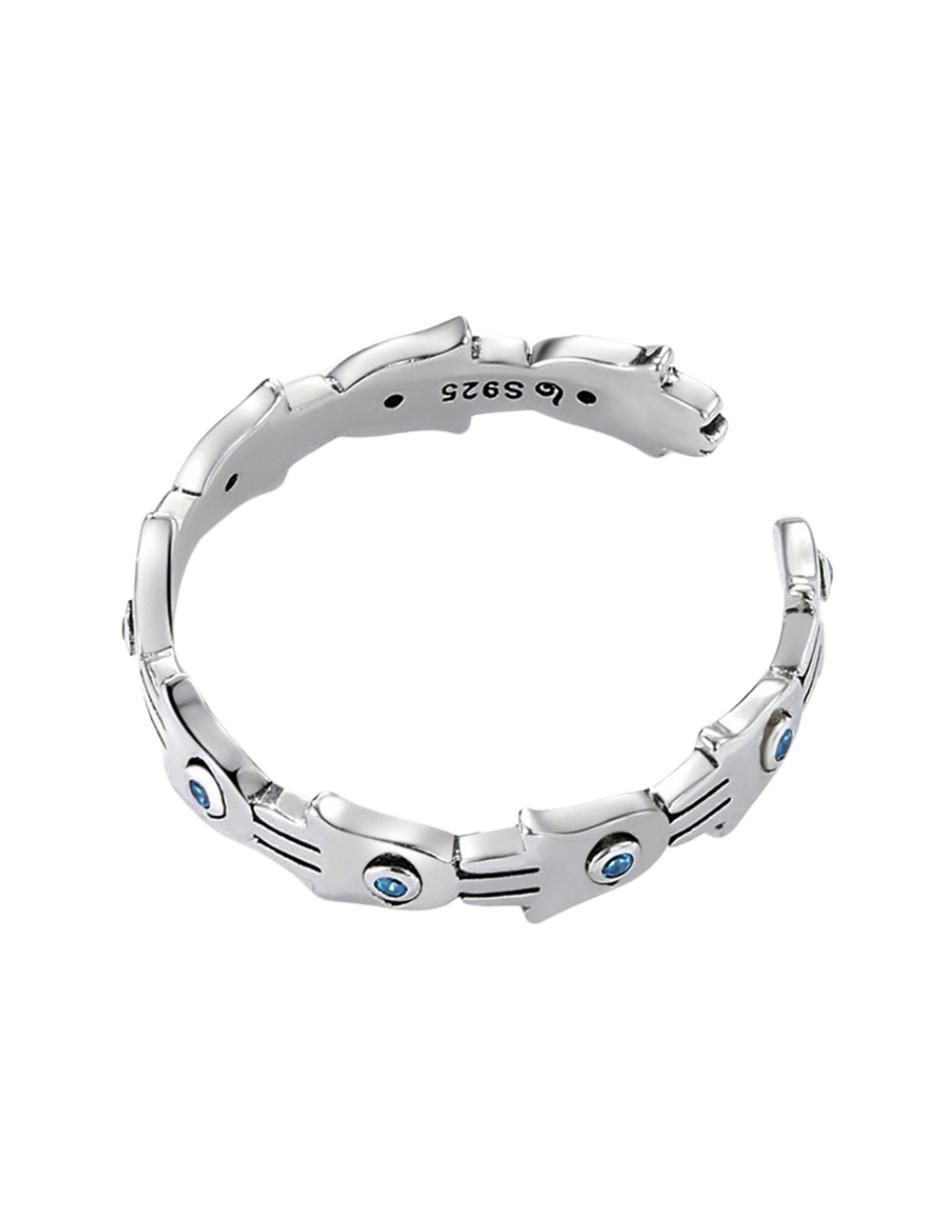 Anillo de mano Beauty P 925 de plata circonita brillante 4