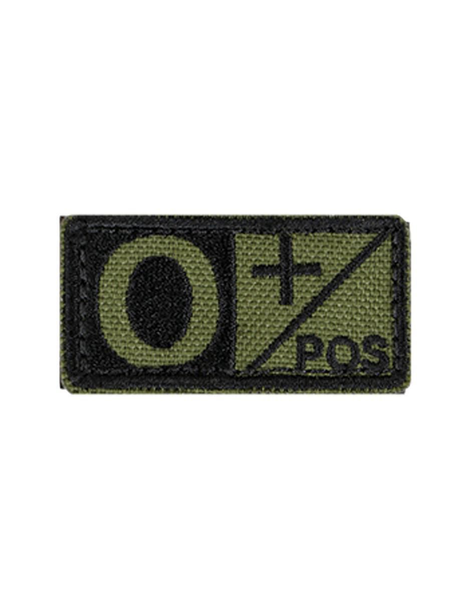 Parche decorativo para ropa Tipo de sangre O+pos aplicación bordado Parche decorativo para ropa Tipo de sangre O+pos aplicación bordado