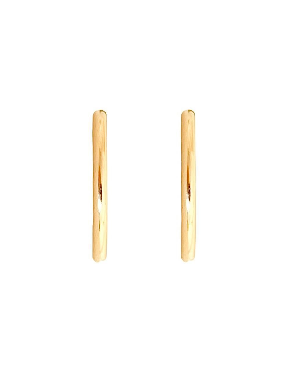 Arracadas de oro con acabado brillante 4