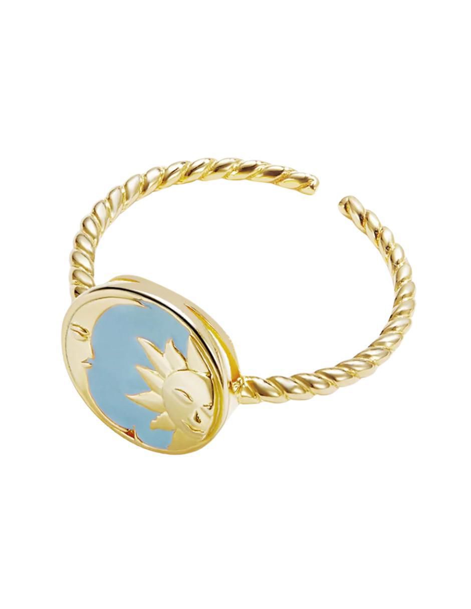 Anillo de luna Beauty P 925 de plata brillante 4