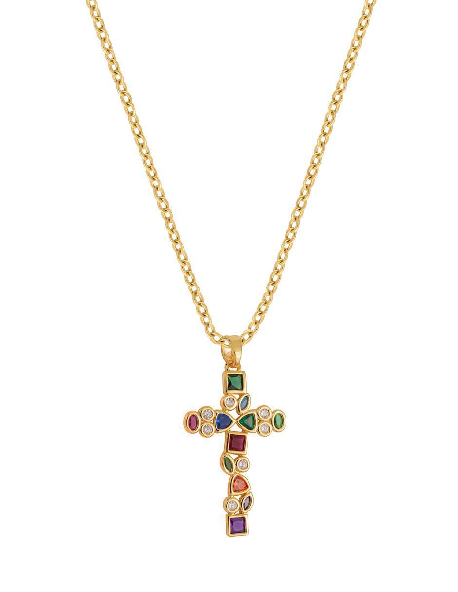 Collar de cruz 18 K