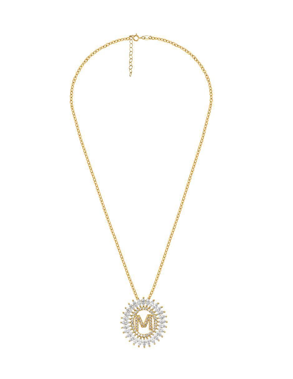 Collar de letra m 18 K 2