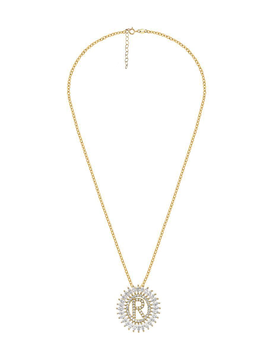 Collar de letra r 18 K 2