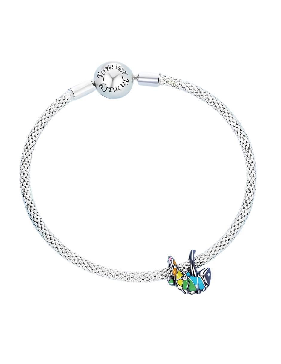 Charm de camaleón de plata P 925 zirconia 4