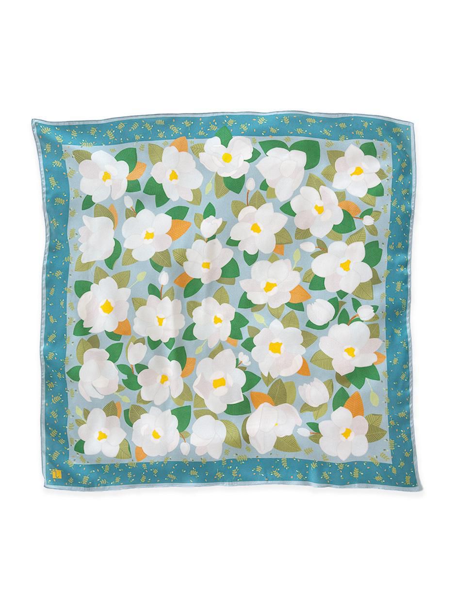 Mascada con estampado floral