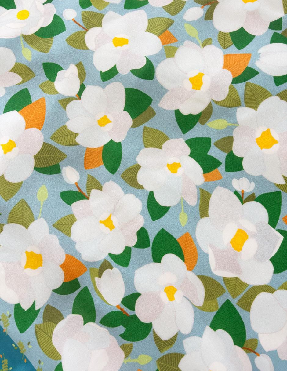Mascada con estampado floral 3