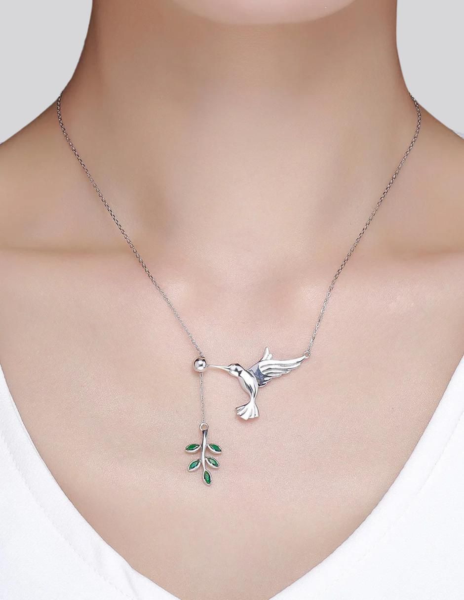 Collar de colibrí Nature de plata P 925 2