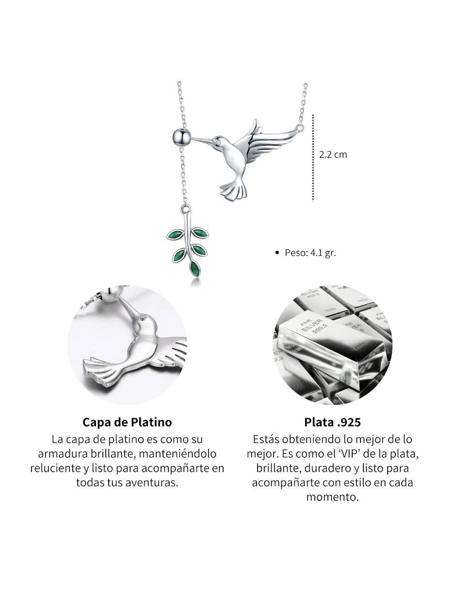 Collar de colibrí Nature de plata P 925 4