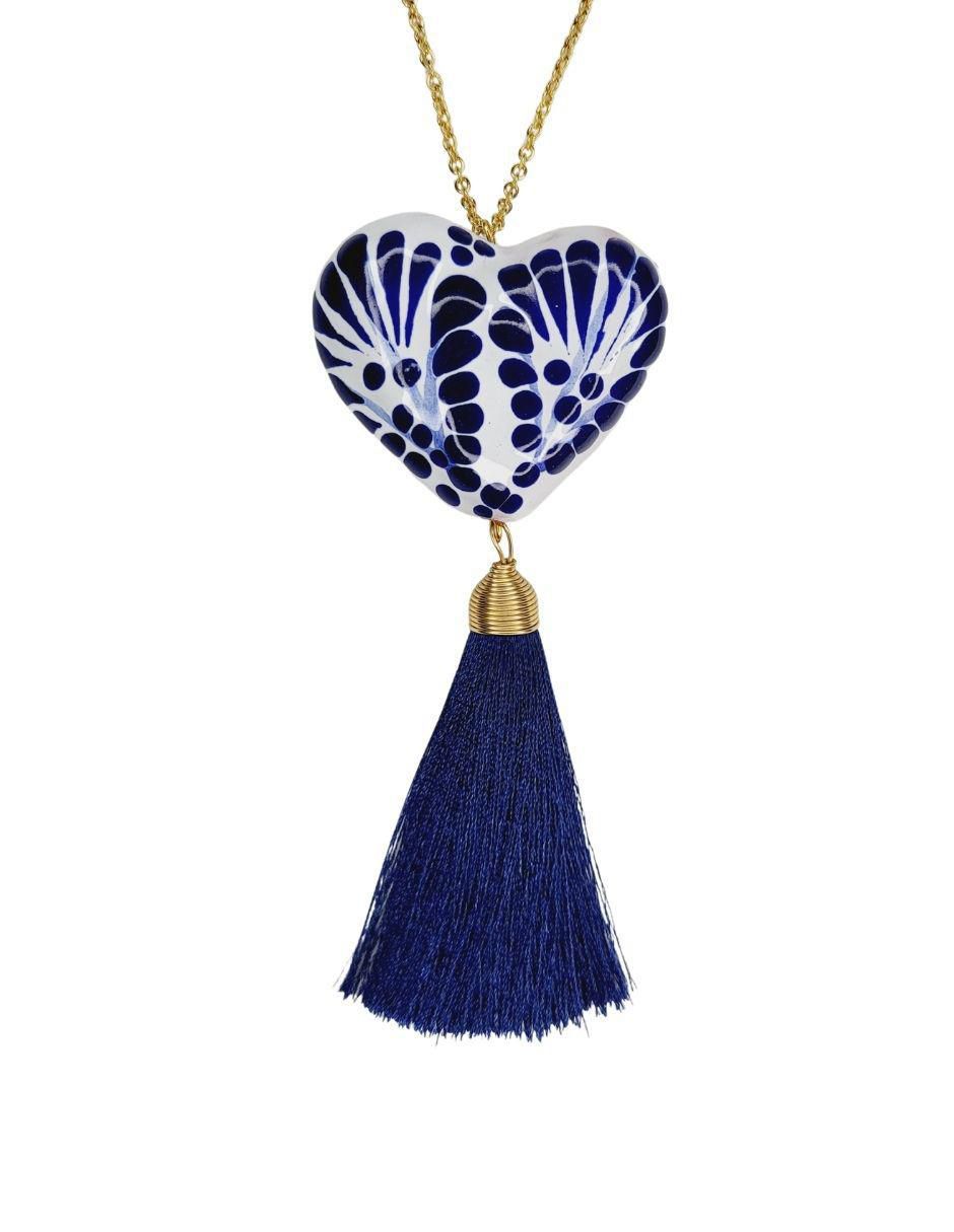 Collar de corazón Talavera 24 K 4