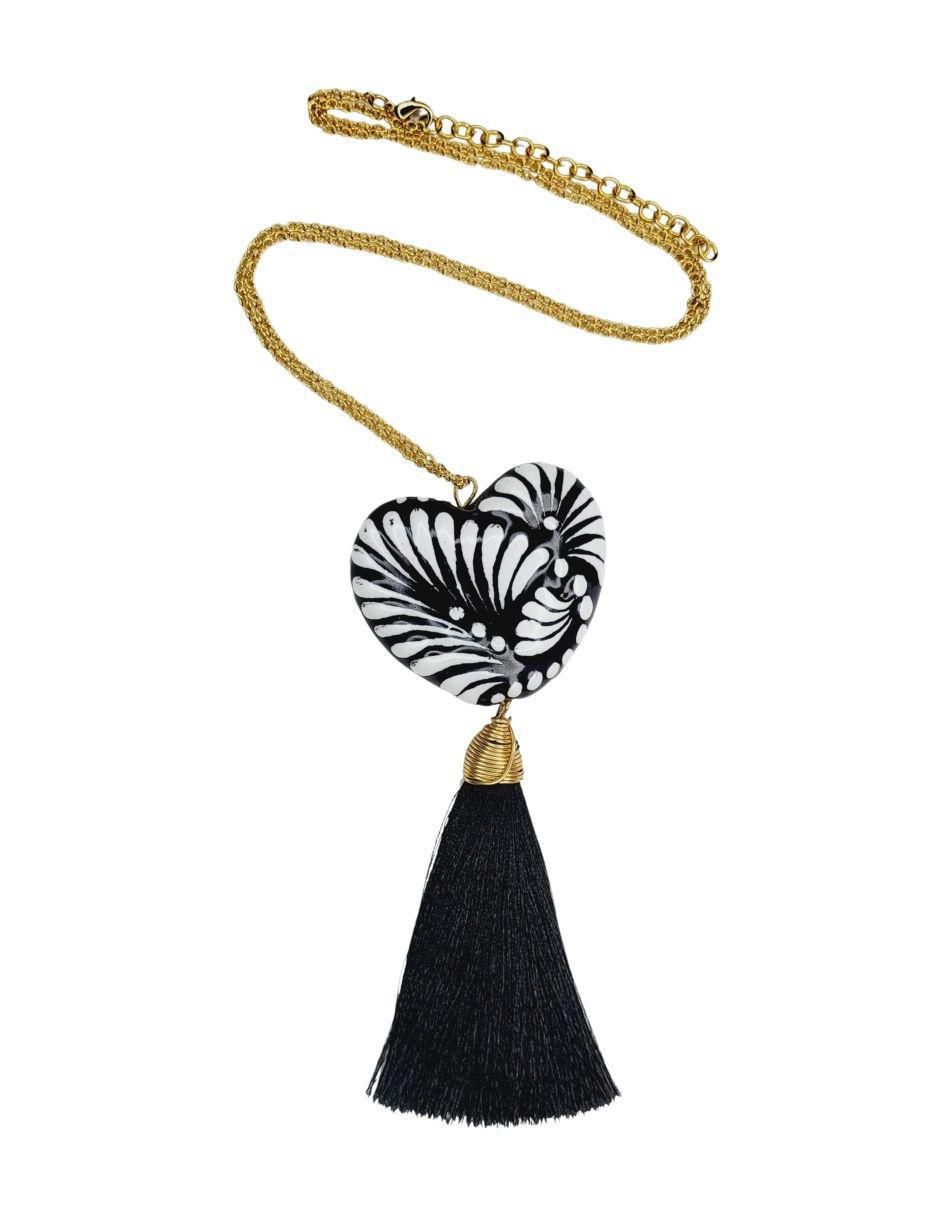 Collar de corazón Talavera 24 K 5