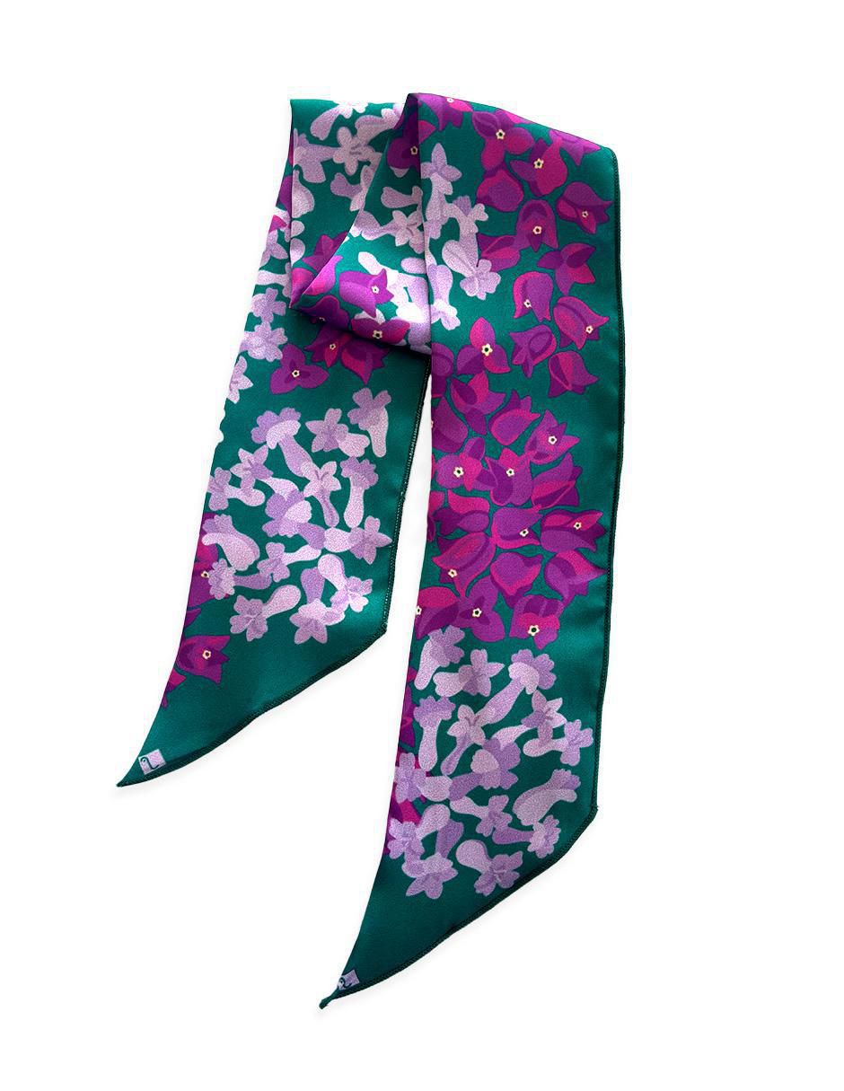 Mascada con estampado floral