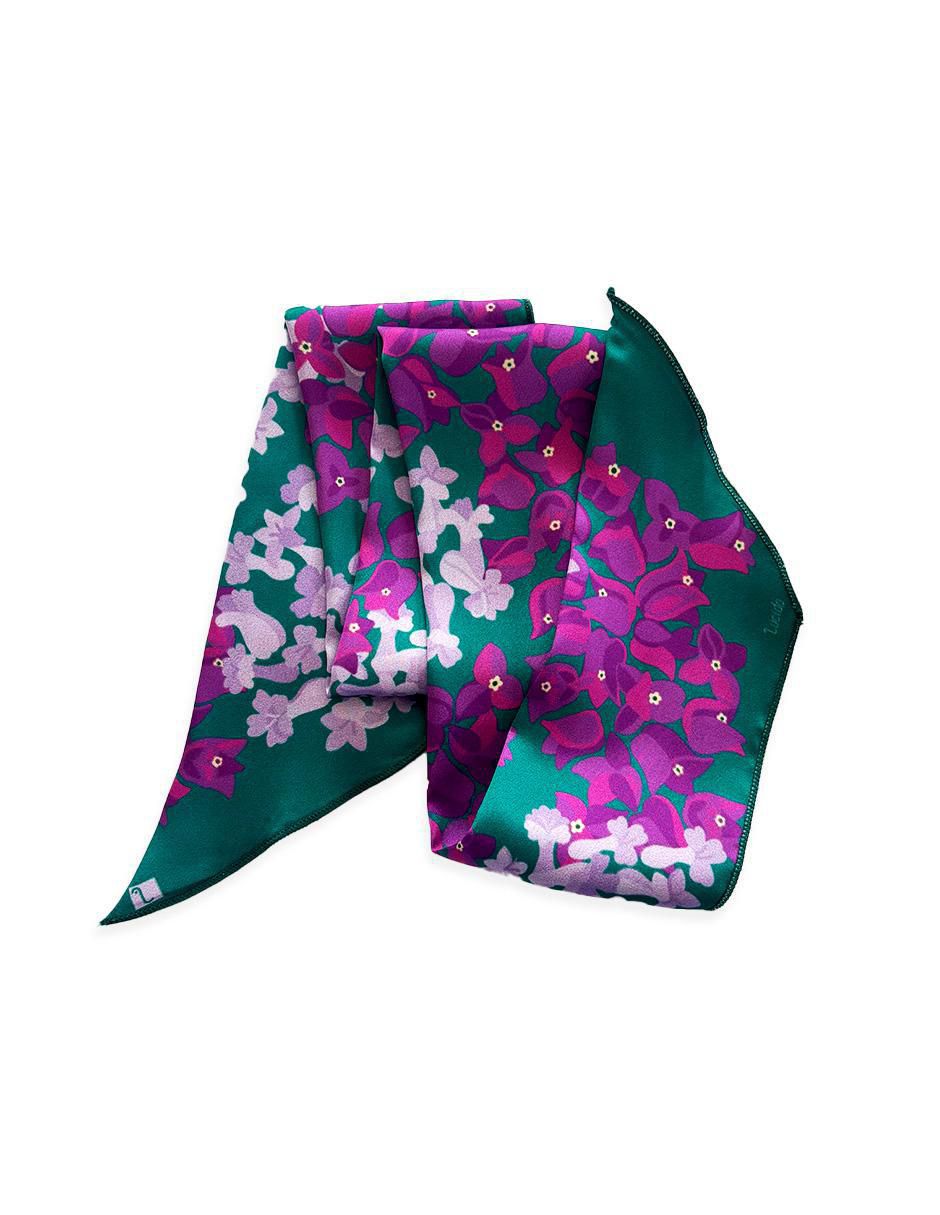 Mascada con estampado floral 5