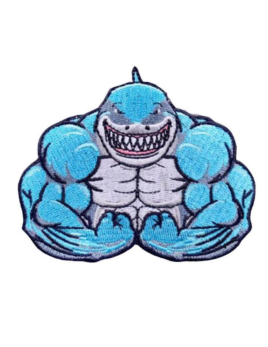Parche decorativo para ropa Shark aplicación bordado