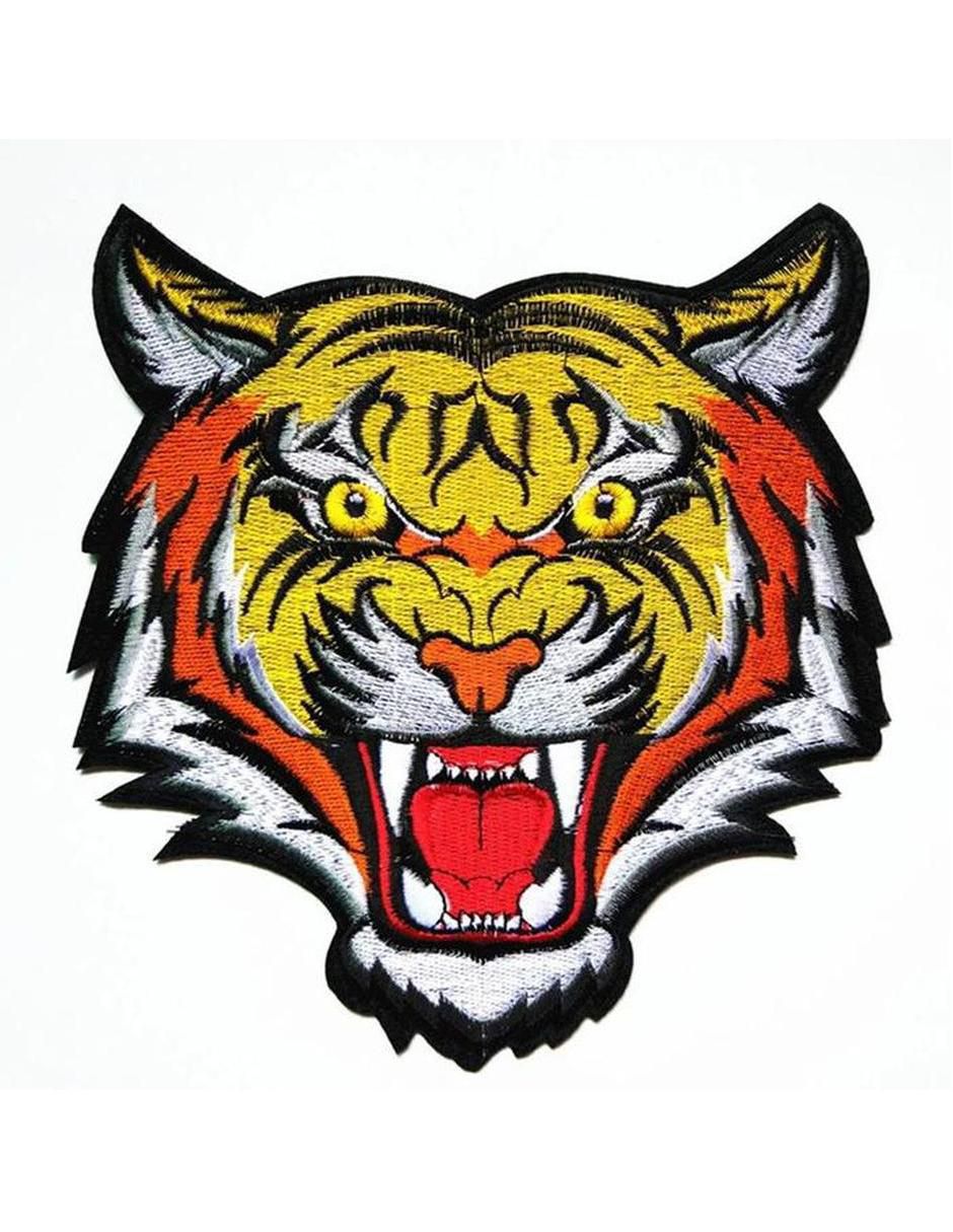 Parche decorativo para ropa Tiger05 aplicación bordado