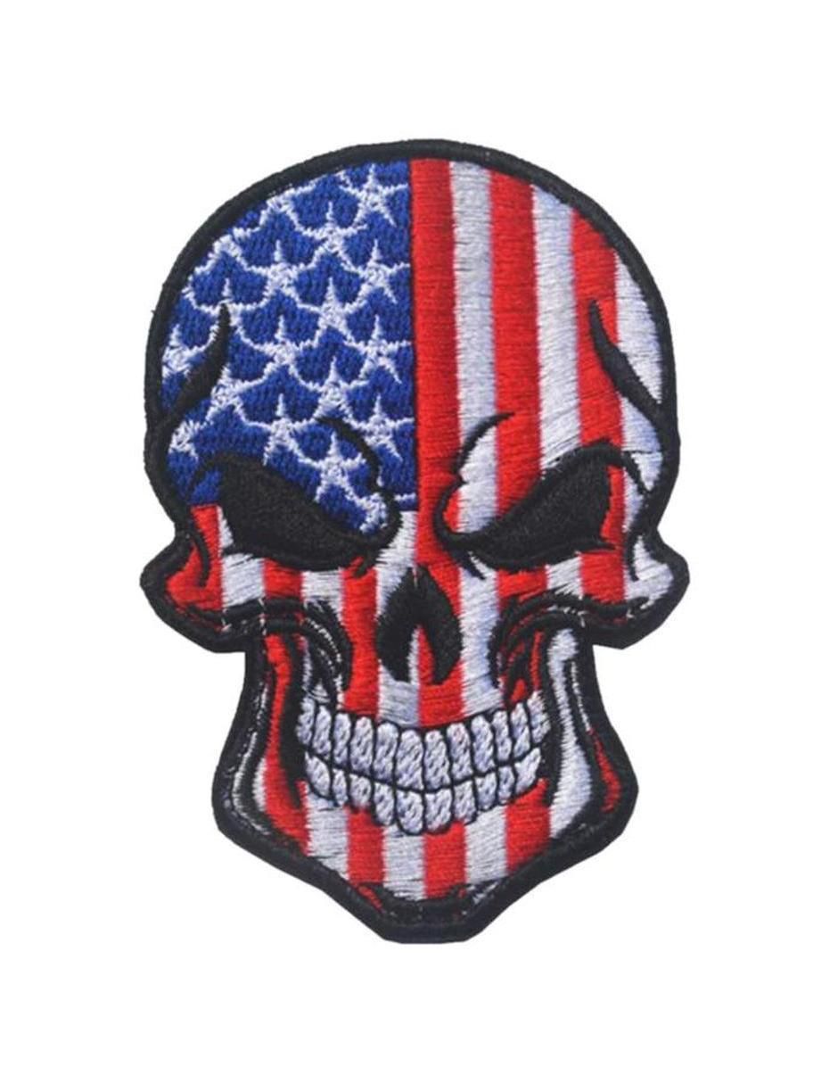 Parche decorativo para ropa Skull Flag03 aplicación bordado Parche decorativo para ropa Skull Flag03 aplicación bordado