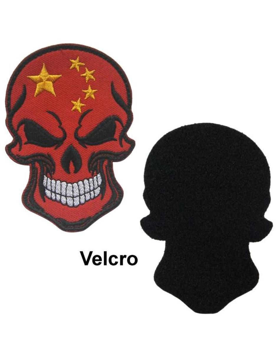 Parche decorativo para ropa Skull Flag04 aplicación bordado 3